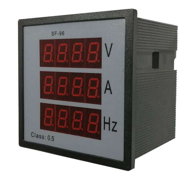 Digital Panel Mount Voltmeter 3 Ph 240 Vac Dpm Sf96 X96 X120 Mm
