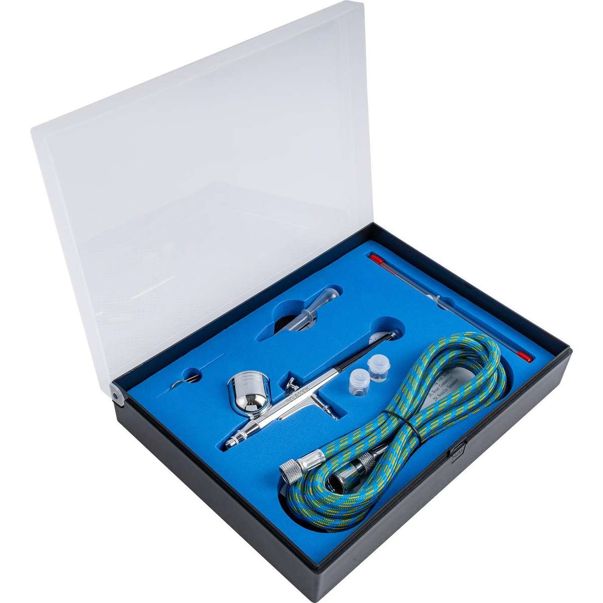 Aircraft Air Brush Kit 0.2 0.3 0.5 Mm Nozzles With 1.8 M Air Hose