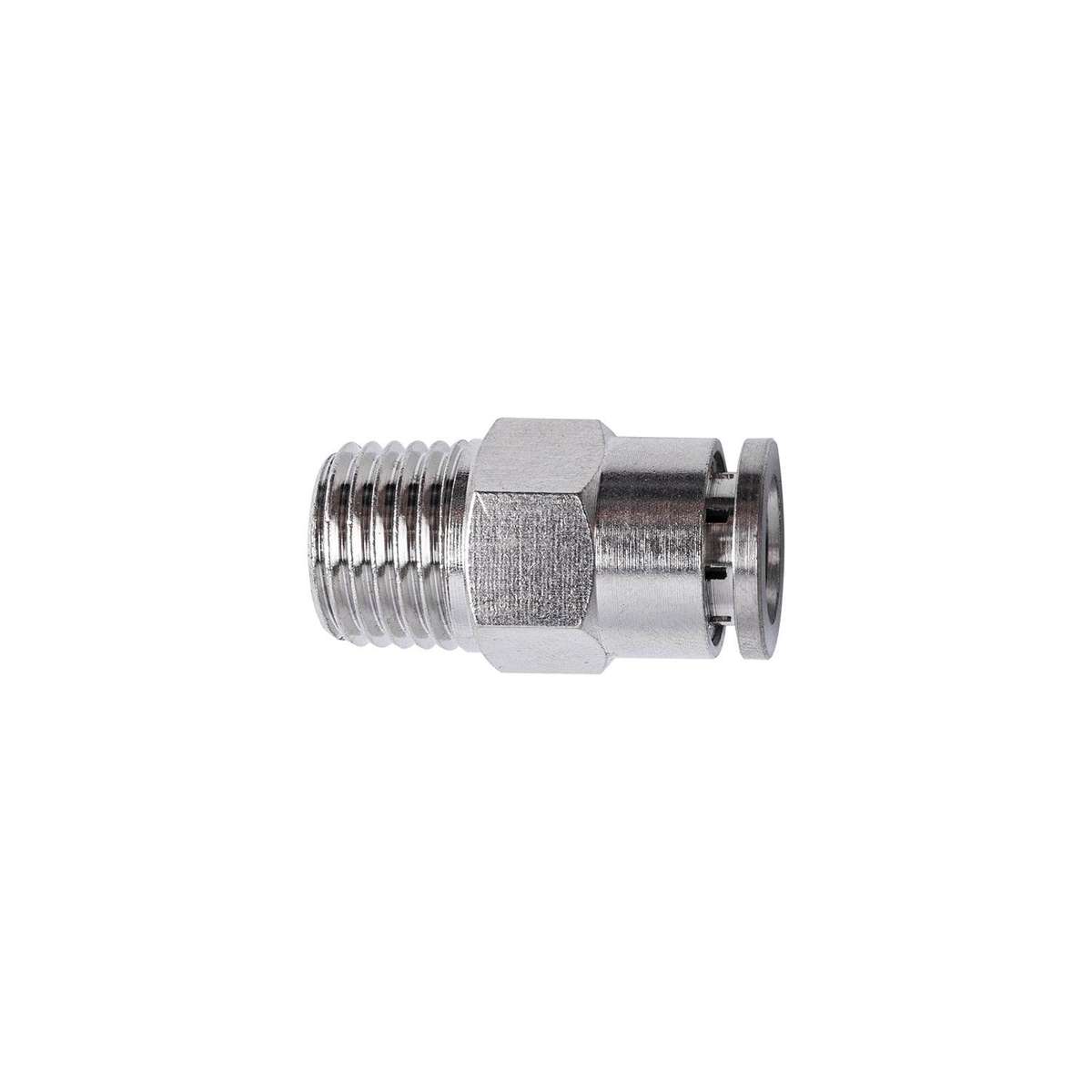 Aircraft Metal Pu Fitting Straight 8 Mm X 1/4' M