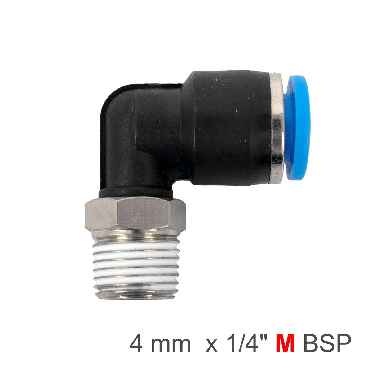 Aircraft Elbow 4 Mm 1/4 M Pu Hose Fitting