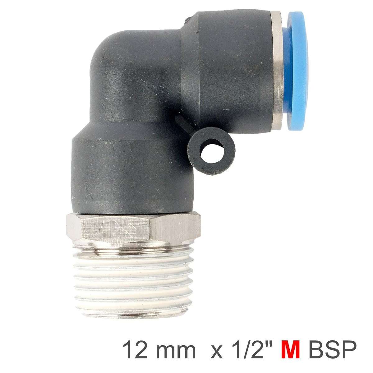 Aircraft Elbow 12 Mm 1/2 M Pu Hose Fitting