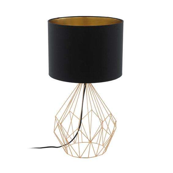 Pedregal1 T/Lamp 345mm Black/Copper
