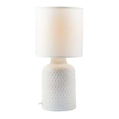 Castile Table Lamp White E27 1x40w