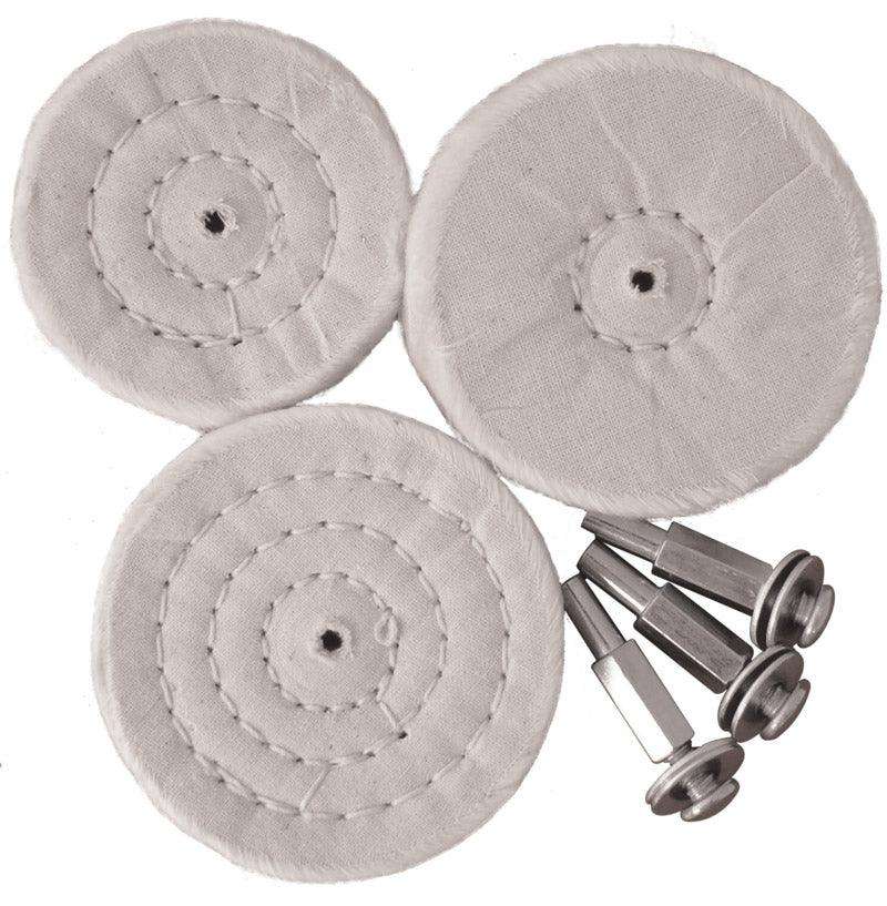 Tork Craft 3 Pce White Buff Set All Portable Drills