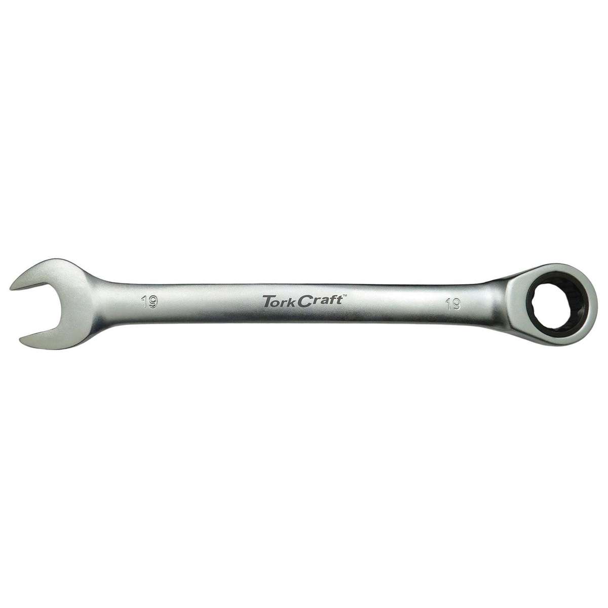 Tork Craft Combination Ratchet Wrench 19 Mm Fixed Head Spanner