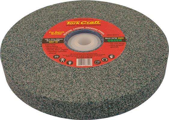Tork Craft Grinding Wheel 150 X20 X32 Mm Green Coarse 36 Gr W/Bushes For Bench Grin