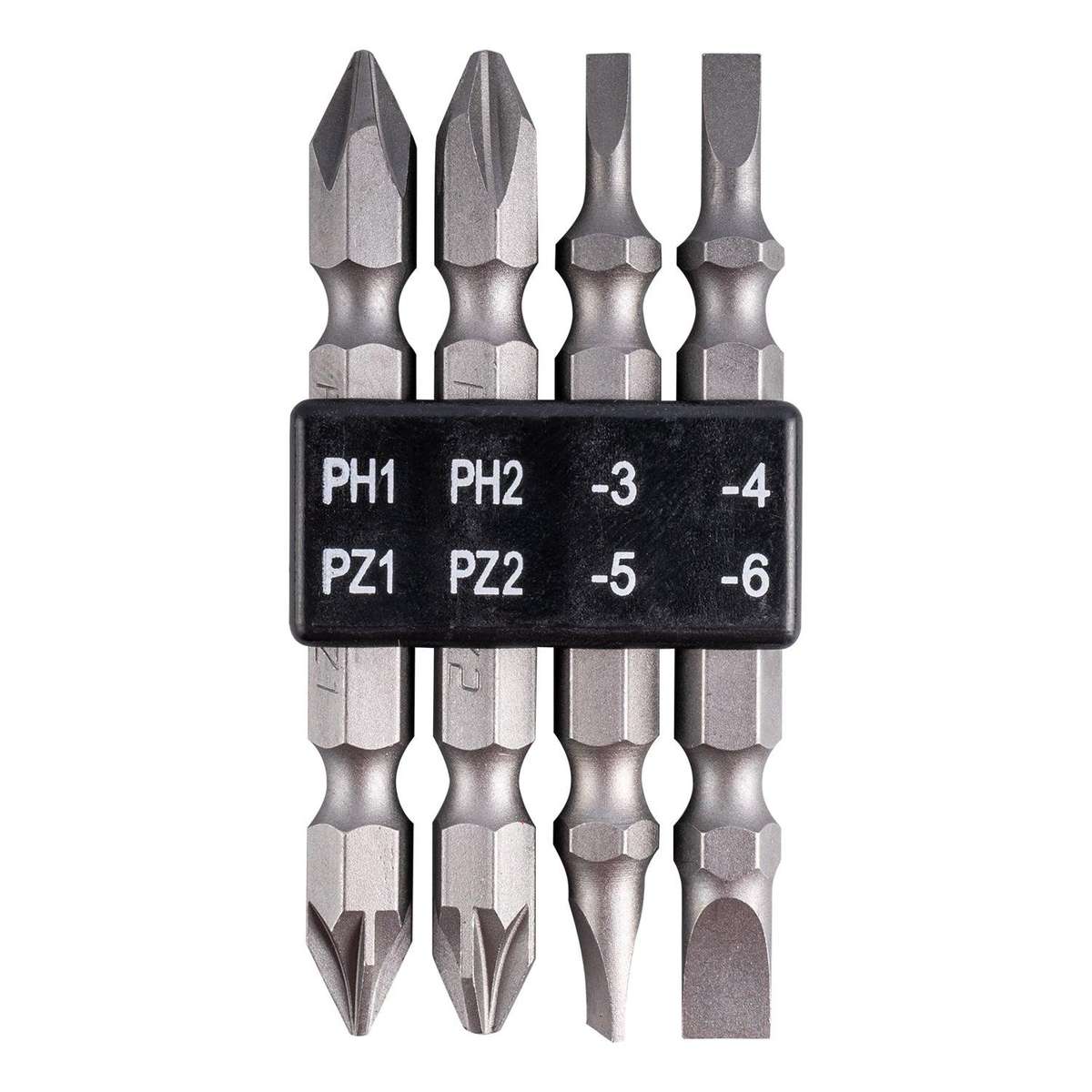 Tork Craft 4 Pc 65 Mm Double End Bit Set Pz/Ph/Sl