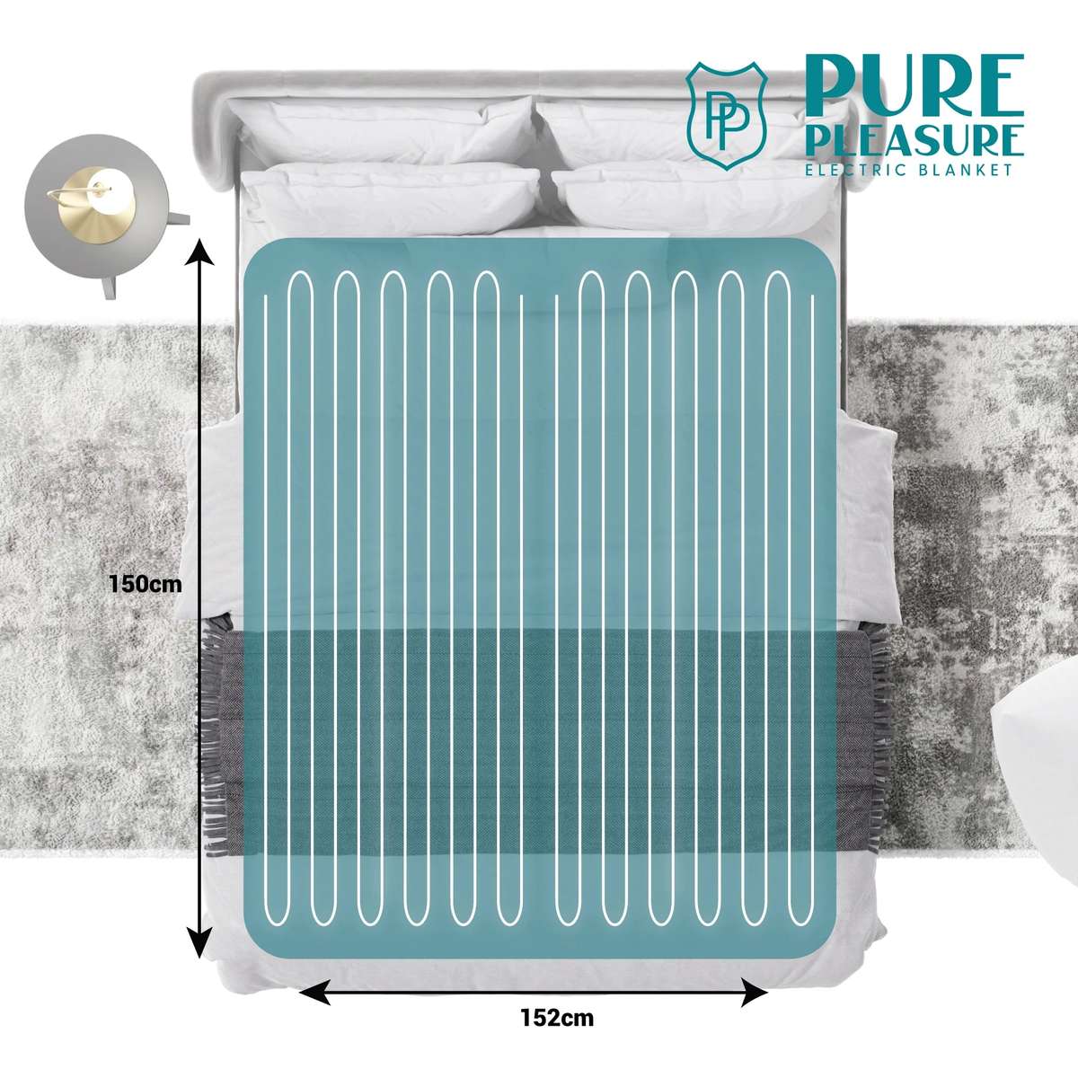 Tie Down Electric Blanket | Padded Sleeve