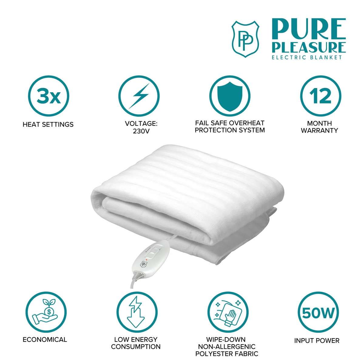 Tie Down Electric Blanket | Padded Sleeve