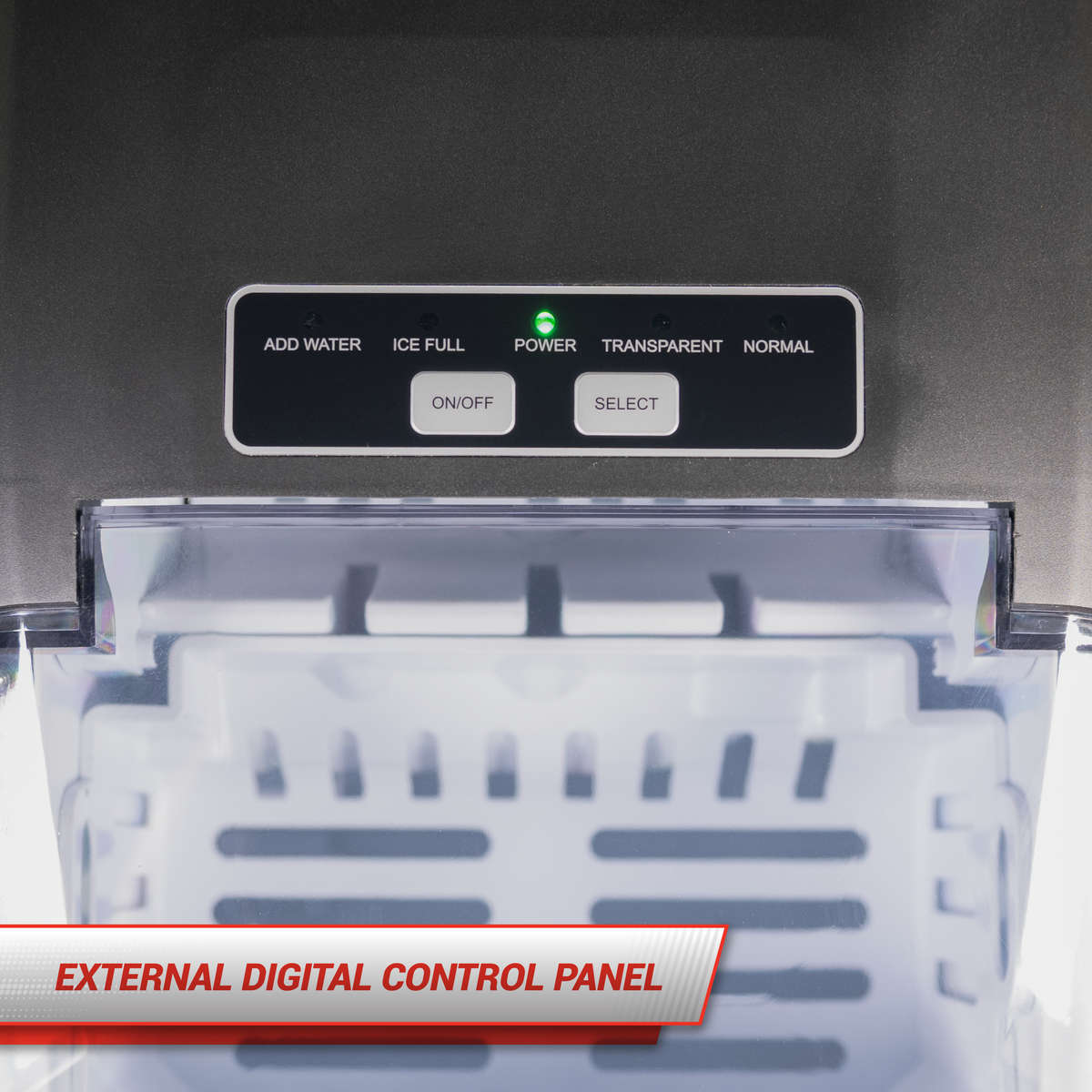 SnoMaster - 12Kg/24Hr Counter-Top Bullet Type Ice-Maker - Stainless Steel (SMIC-12(SS)