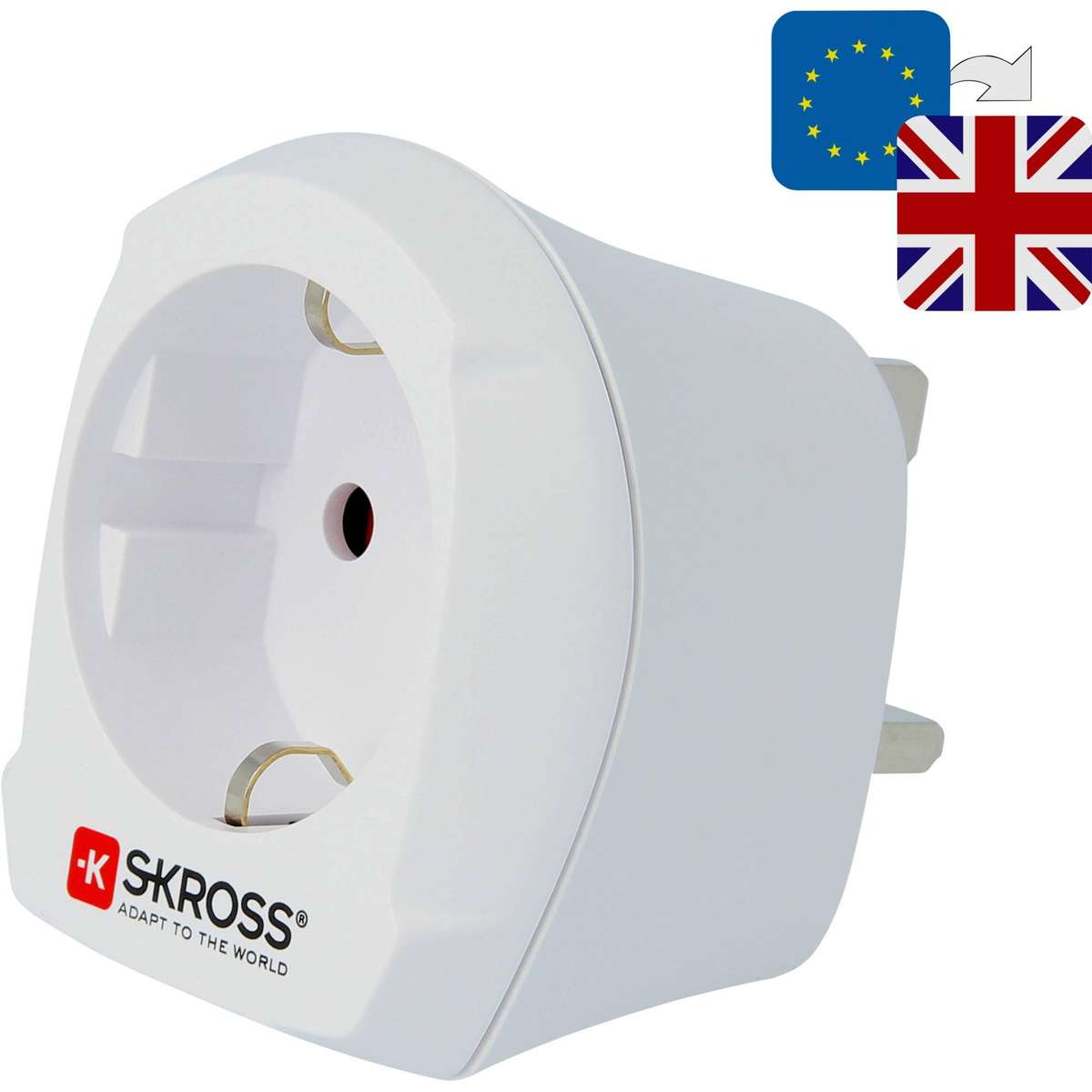 SKROSS - EU to UK Travel Adapter