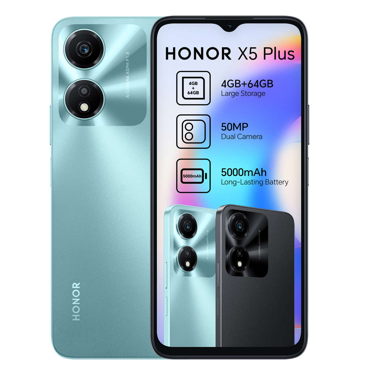 Honor X5 Plus 64GB Ds Cyan Lake
