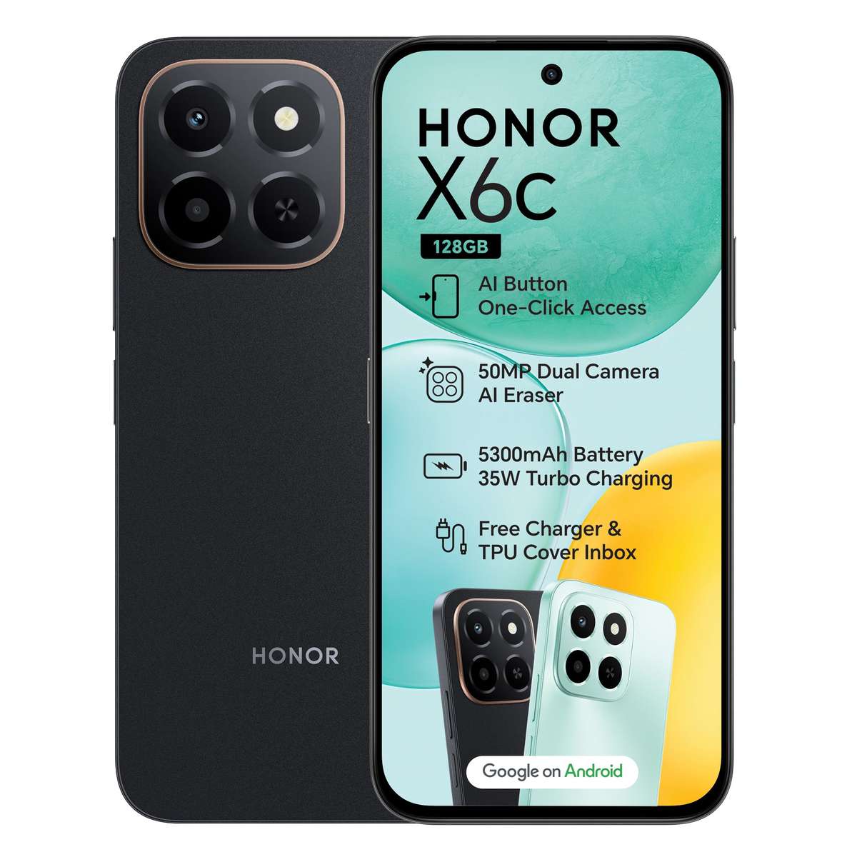 Honor X6C 128GB Ds Midnight Black