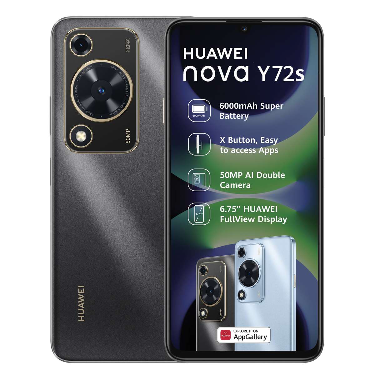 Huawei Nova Y72S 128GB Ds Black