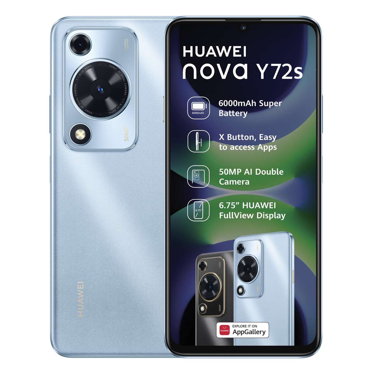 Huawei Nova Y72S 128GB Ds Blue