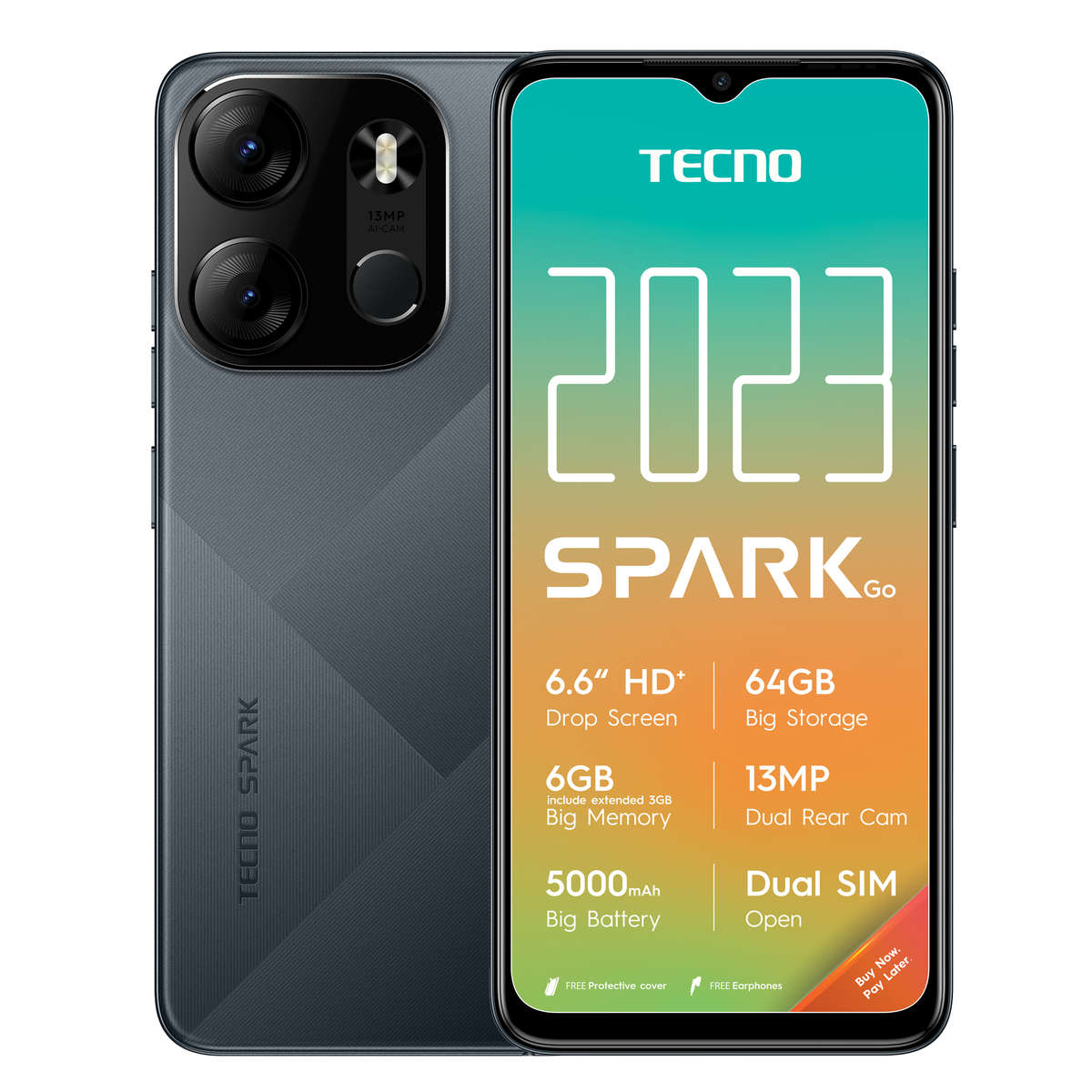 Tecno Spark Go 2024 64GB Ds Black