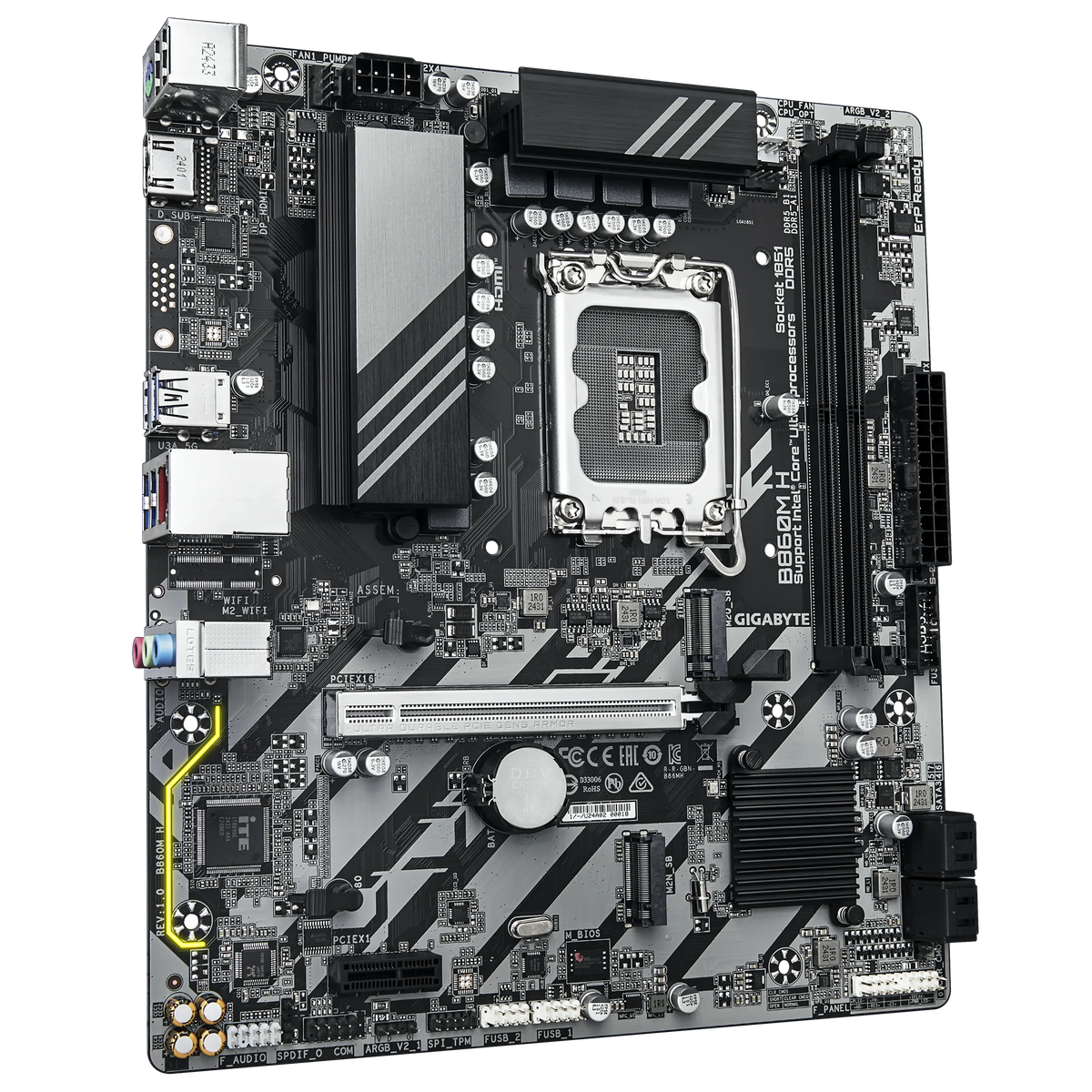 Gigabyte INTEL® B860 Chipset For Lga 1851; 2X DDR5; 2X M2; HDMI; MATX