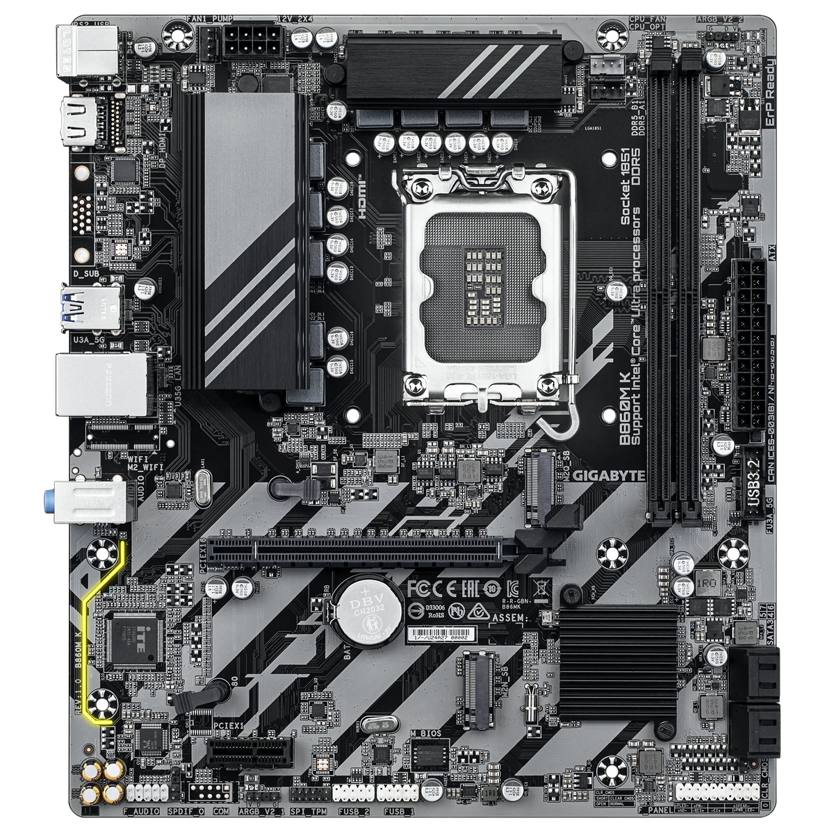 Gigabyte INTEL® B860 Chipset For Lga 1851; 2X DDR5; 2X M2; HDMI; MATX