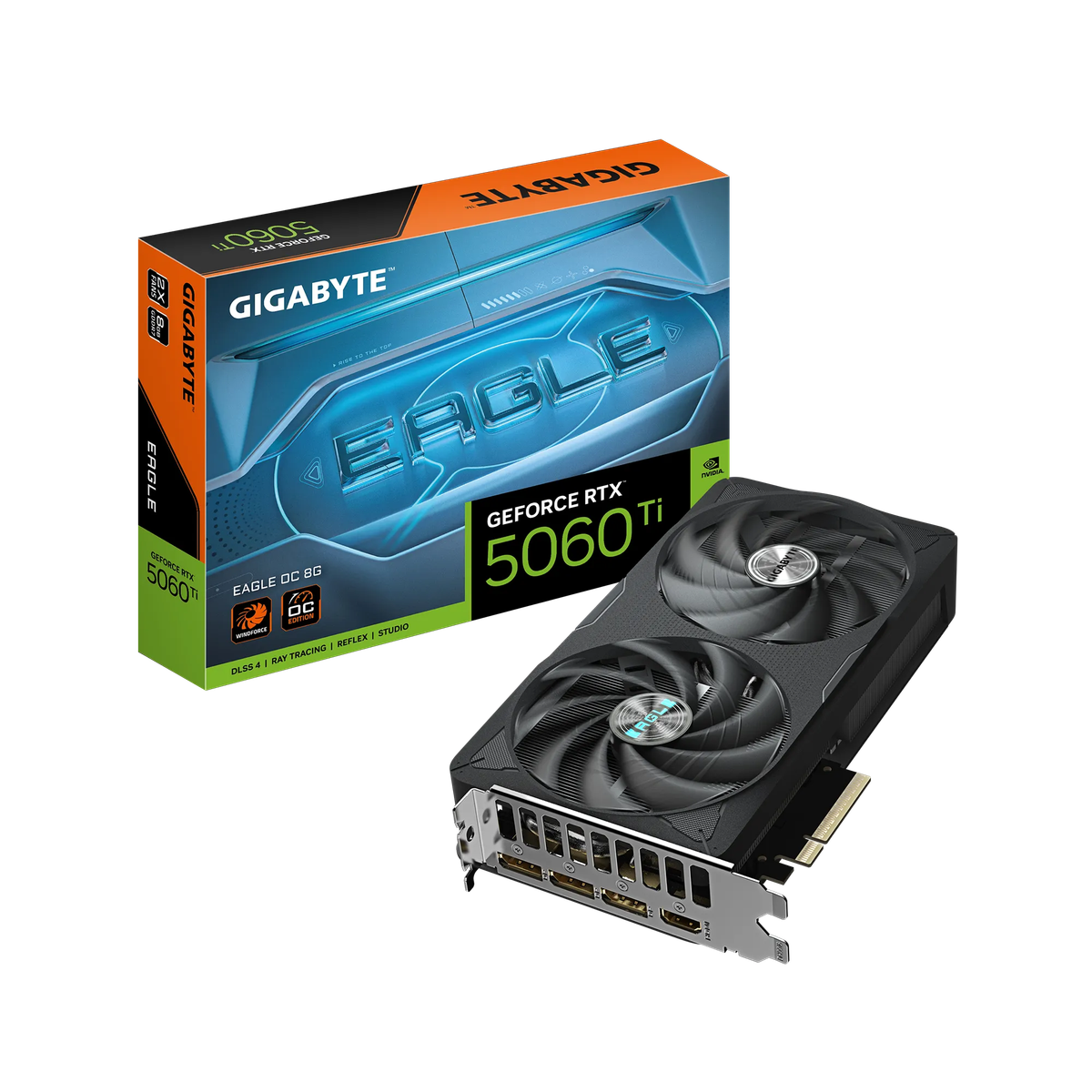 Gigabyte Nvidia Geforce Rtx 5060TI Eagle Oc 8GB 8GB GDDR7; 128-BIT Memory Bus; 1X HDMI; 3X Displa...