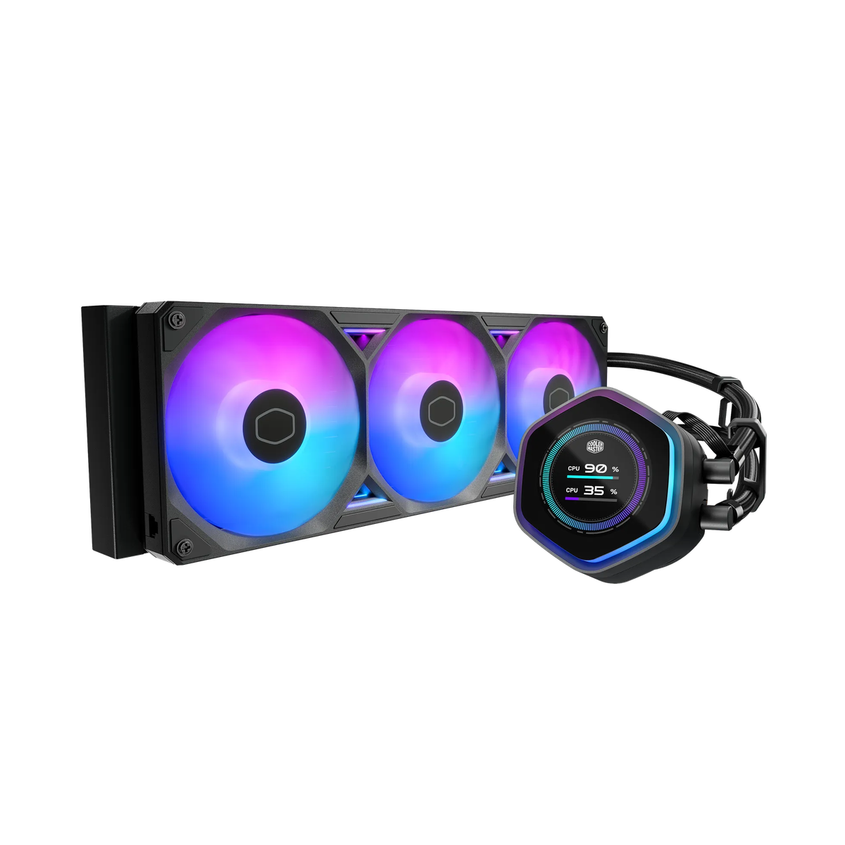 Cooler Master Atmos II;360MM Radiator; Fits All AMD And INTEL Sockets; Vrm Fan Module; 3 X120MM S...