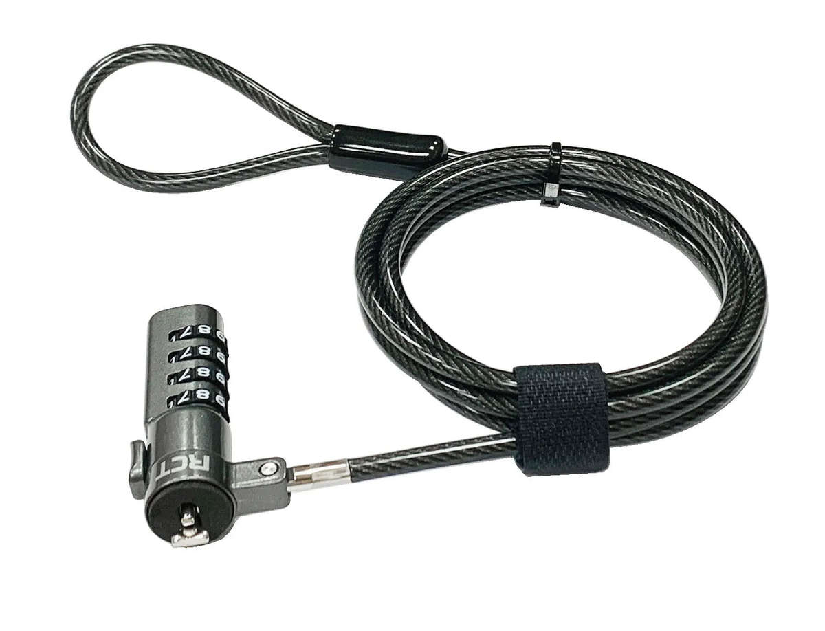 Rct Peripherals Rct 4 Digit Security Lock; T-Bar/Kensington Lock Compatible Plus Adapter Kit For ...
