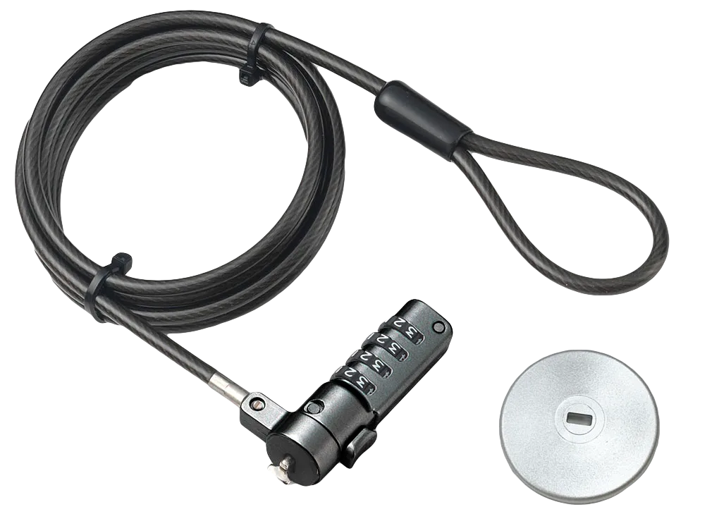 Rct Peripherals Rct 4 Digit Security Lock; T-Bar/Kensington Lock Compatible Plus Adapter Kit For ...