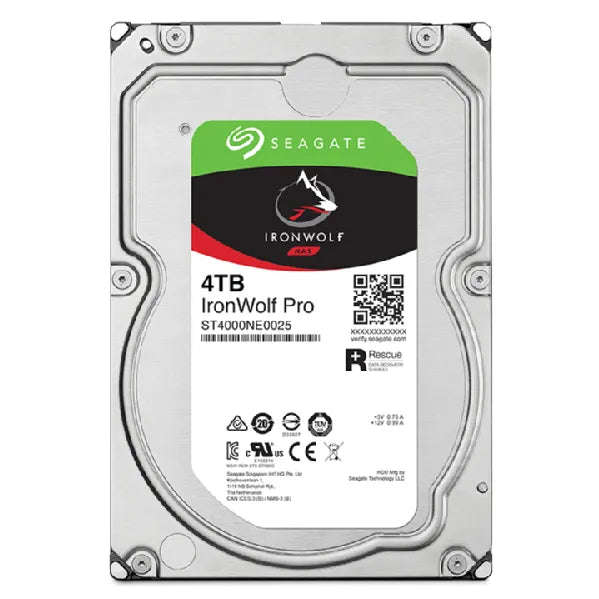 Seagate Ironwolf Pro 4TB 3.5'' Hdd Nas Drives 7200 Rpm; SATA 6GB/S Interface; 256MB CACHE;550TB/Y...