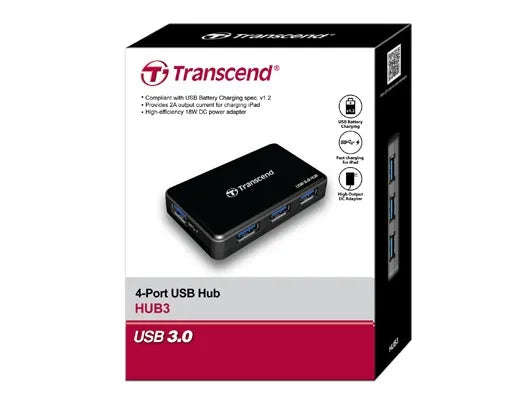 Transcend USB3.0 4 Port Hub Powered