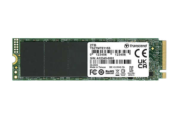 Transcend 1TB MTE115S PCI-E Gen 3X4 M.2 2280 SSD 3D Nand 3200 Mb/S Read 2000 Mb/S Write 400 Tbw