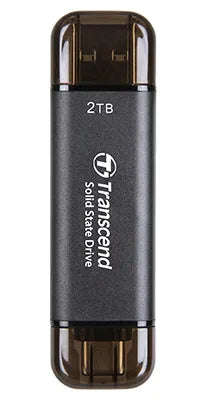Transcend 2 TB ESD310C USB3.2 Type A & C (USB 10GBPS) Otg Compact Portable SSD Read 1050MB/S Writ...