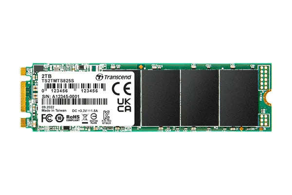 Transcend 2 TB MTS825S M.2 SATA3 2280 SSD Cacheless Tlc
