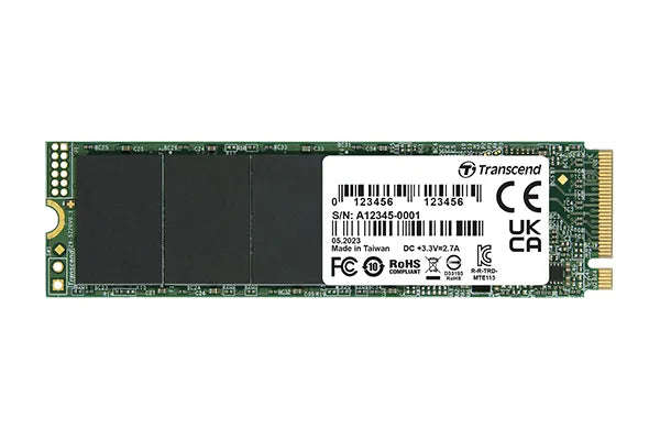 Transcend 500GB MTE115S PCI-E Gen 3X4 M.2 2280 SSD 3D Nand 3200 Mb/S Read 2000 Mb/S Write 200 Tbw