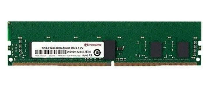 Transcend TS512MHR72V6H 4GB DDR4 2666MHz ECC Registered DIMM CL19 1Rx8 Server Memory