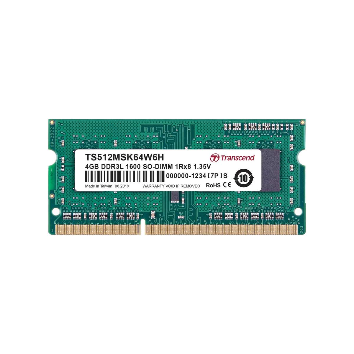 Transcend 4GB Low Voltage \ Dual Voltage DDR3-1600 SO-DIMM