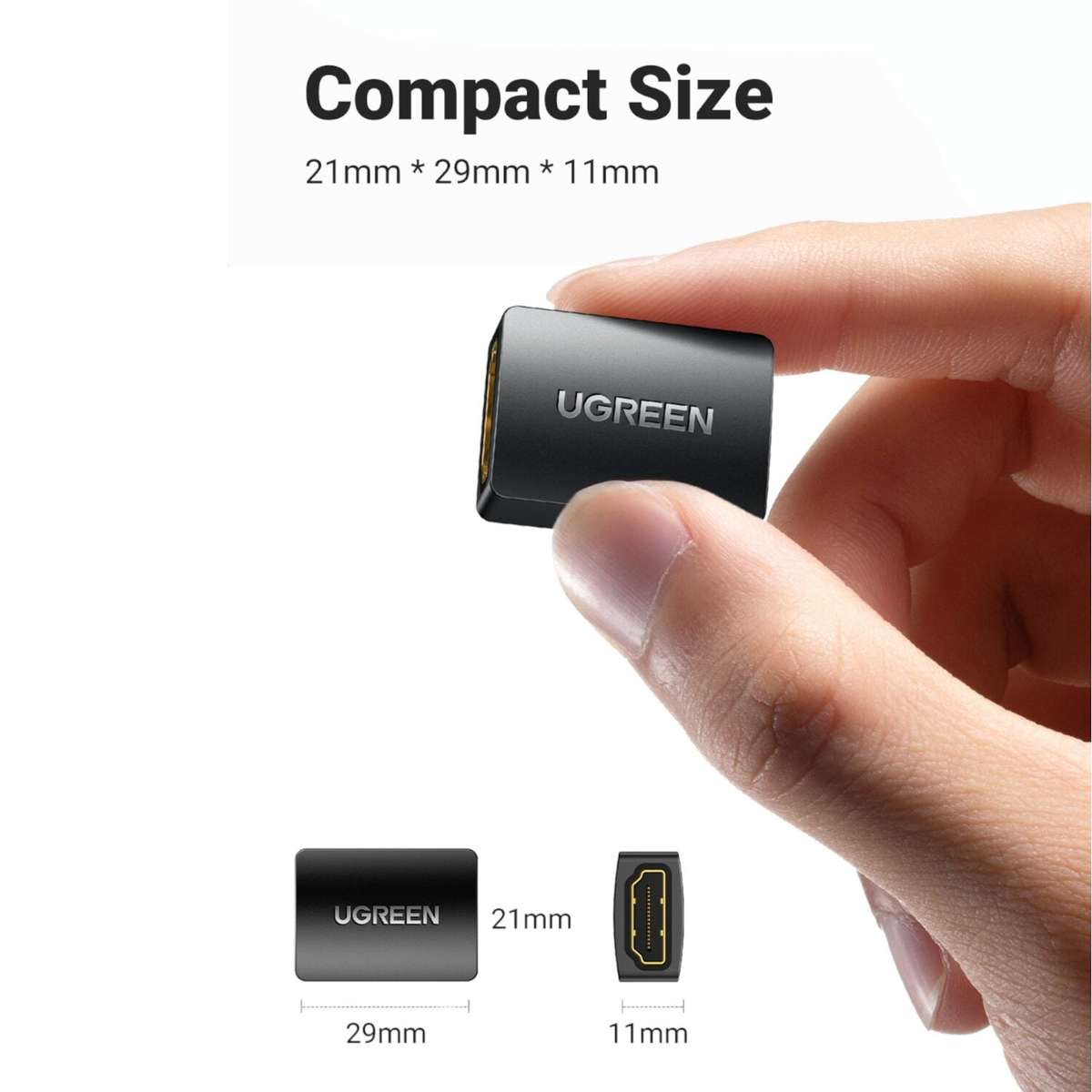 Ugreen HDMI Female To Female Adapter Black