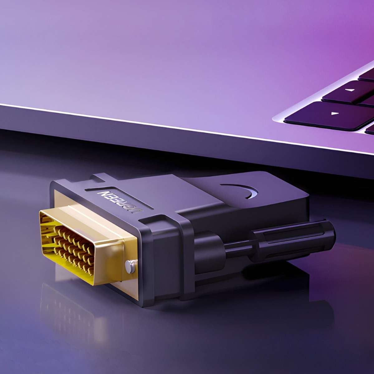 Ugreen Dvi (24+1) Male To HDMI Female Adapter Black
