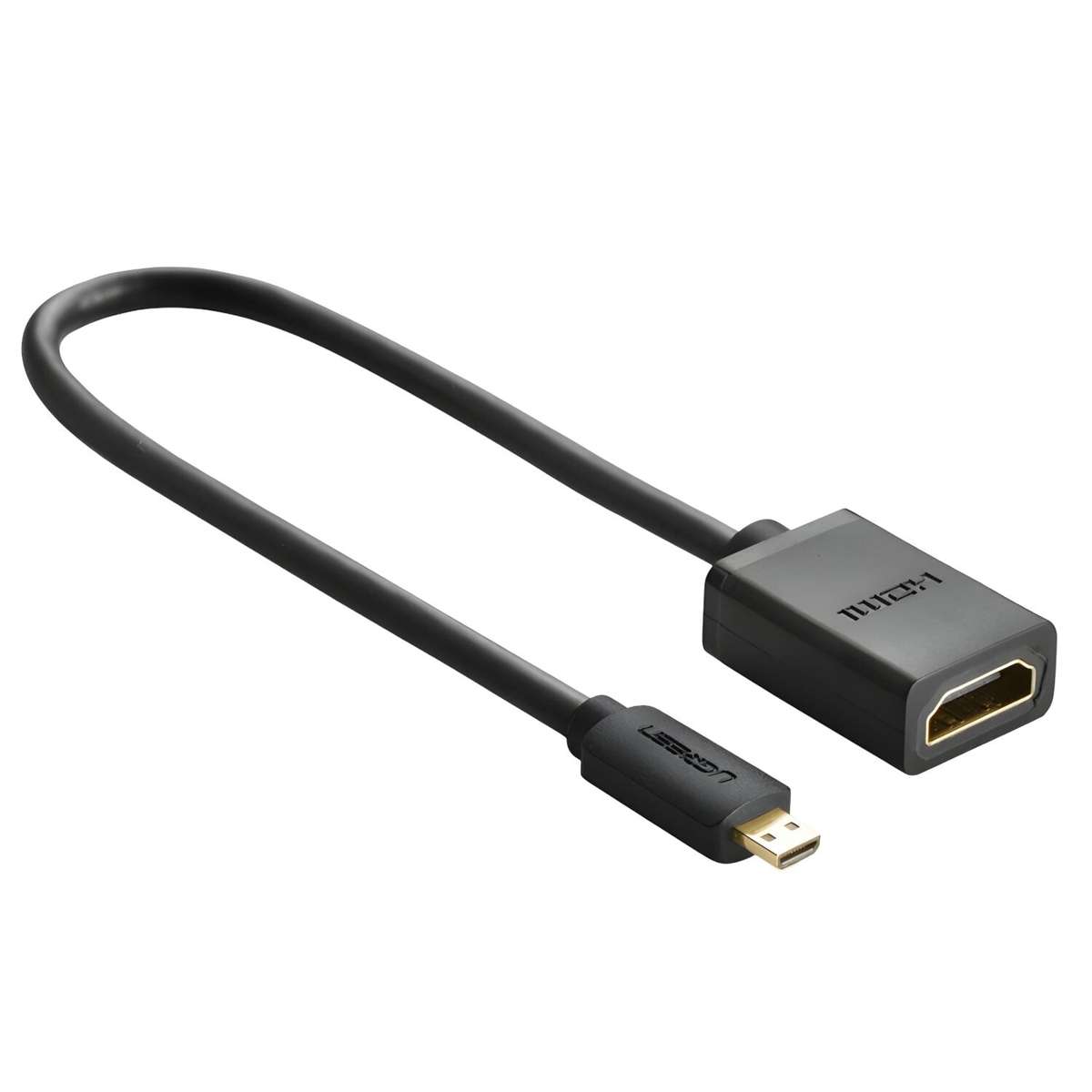Ugreen Micro HDMI Male To HDMI Female Adapter Black