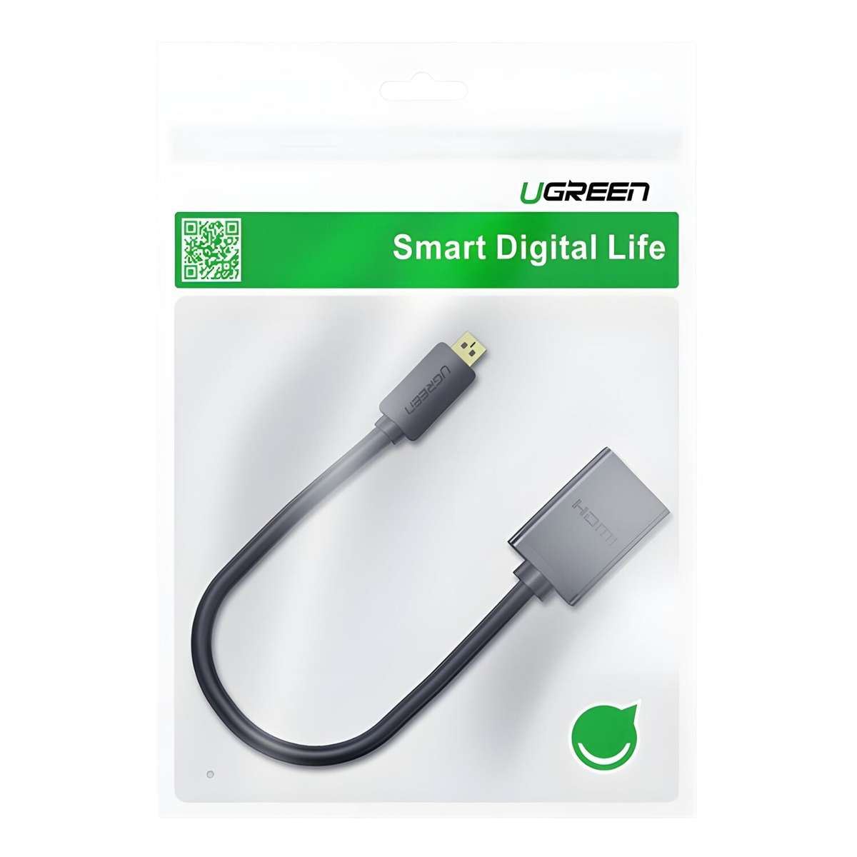 Ugreen Micro HDMI Male To HDMI Female Adapter Black