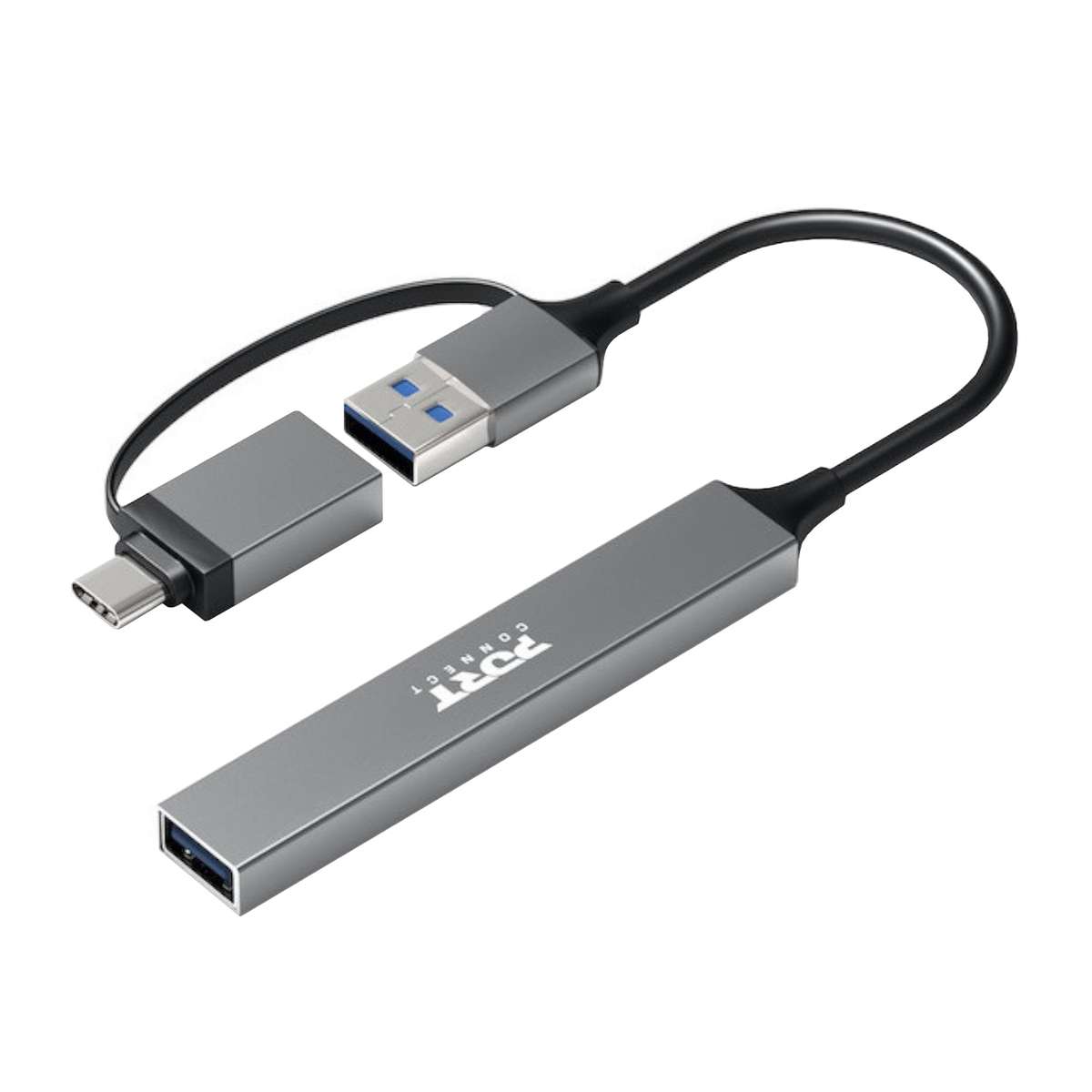 Port Connect USB Type-C To 4-PORT Usb-A 3.0/2.0 Hub
