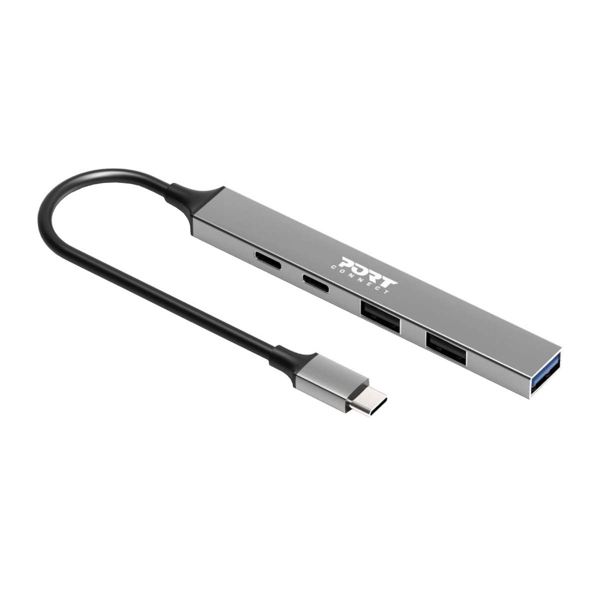 Port USB Type-C Hub 4 X USB + 1 X Charging Port