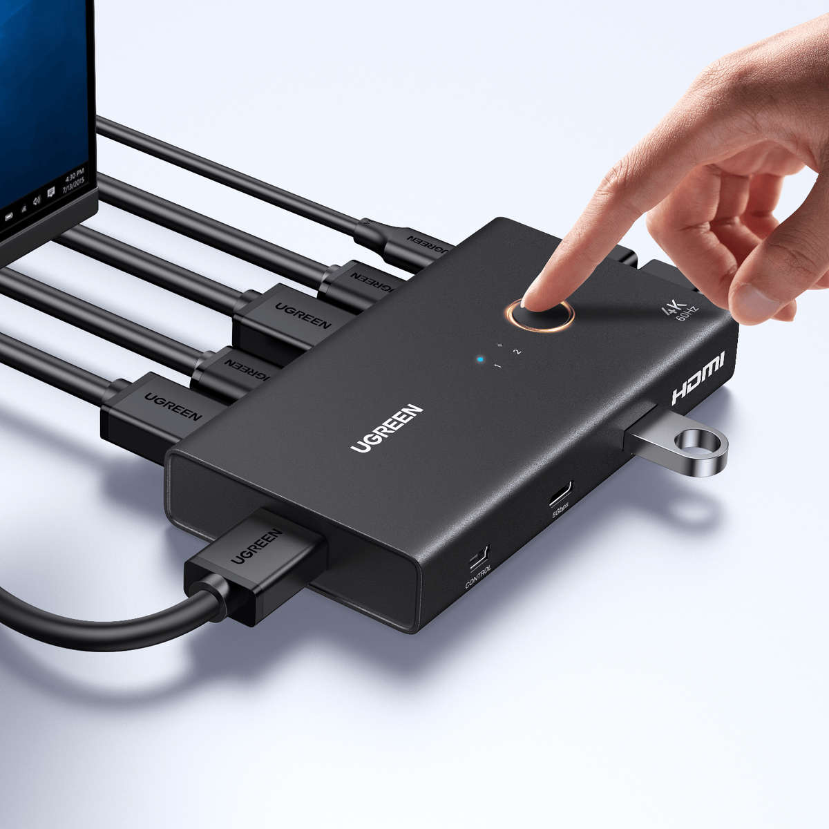 Ugreen HDMI 2.0 Kvm Switch 2-IN-1 Out