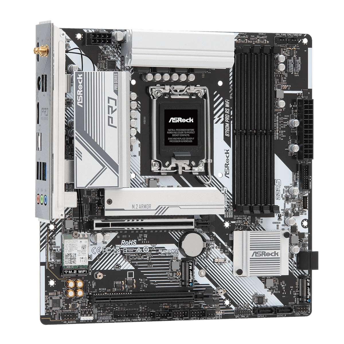 Asrock B760M Pro RS WIFI INTEL Lga 1700 MATX Gaming Motherboard