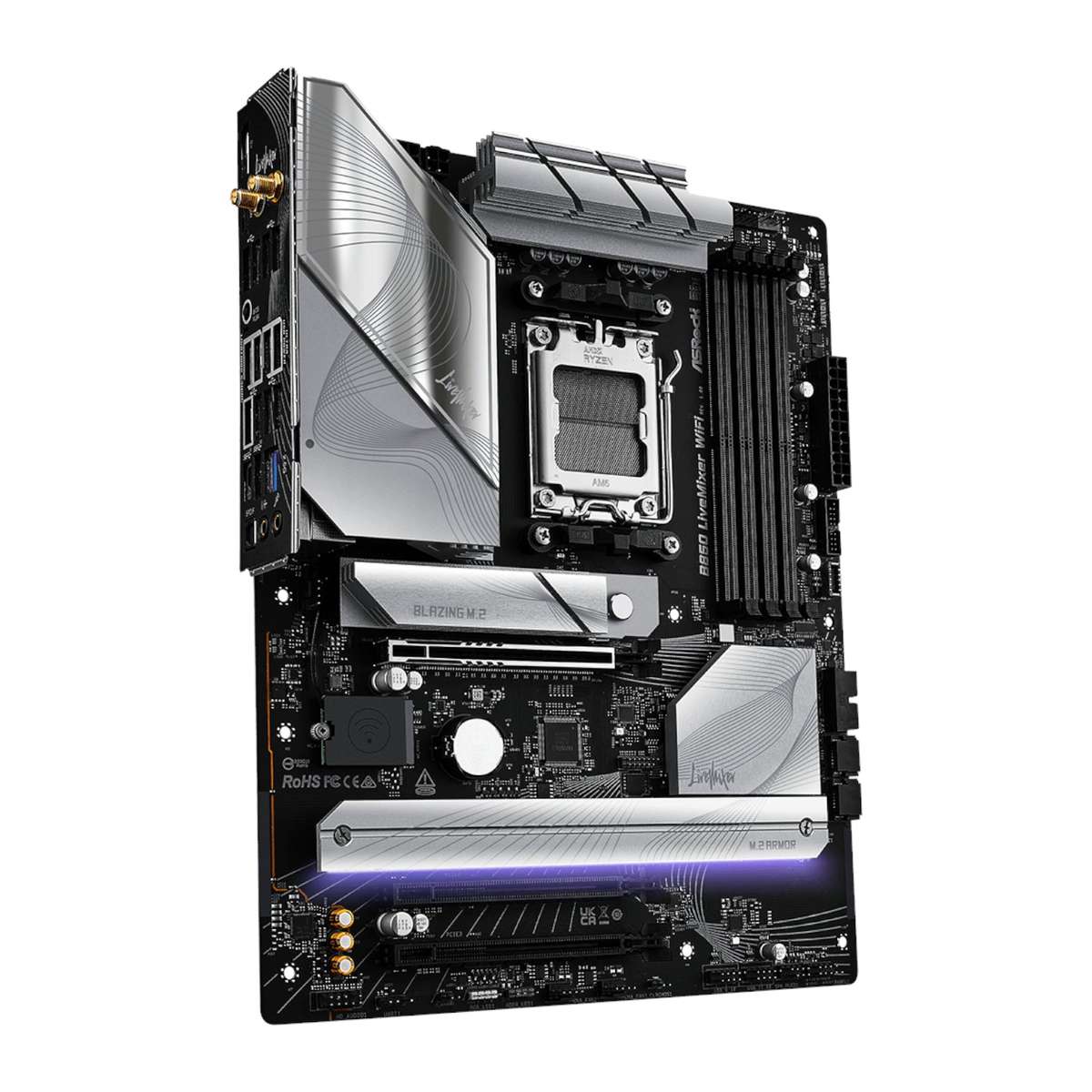 Asrock B850 Livemixer WIFI AM5 ATX Gaming Motherboard