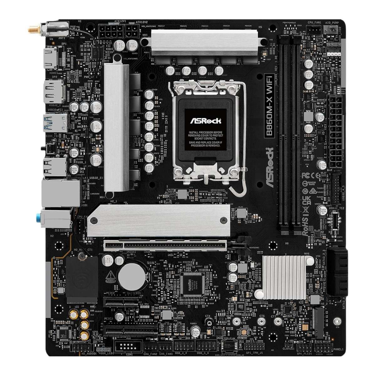 Asrock B860M-X Micro ATX DDR5 Motherboard (PCIE 5 And WI-FI 6E)