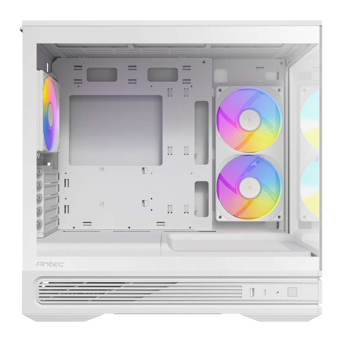 Antec C2M ARGB Compact Micro-Atx Gaming Chassis White