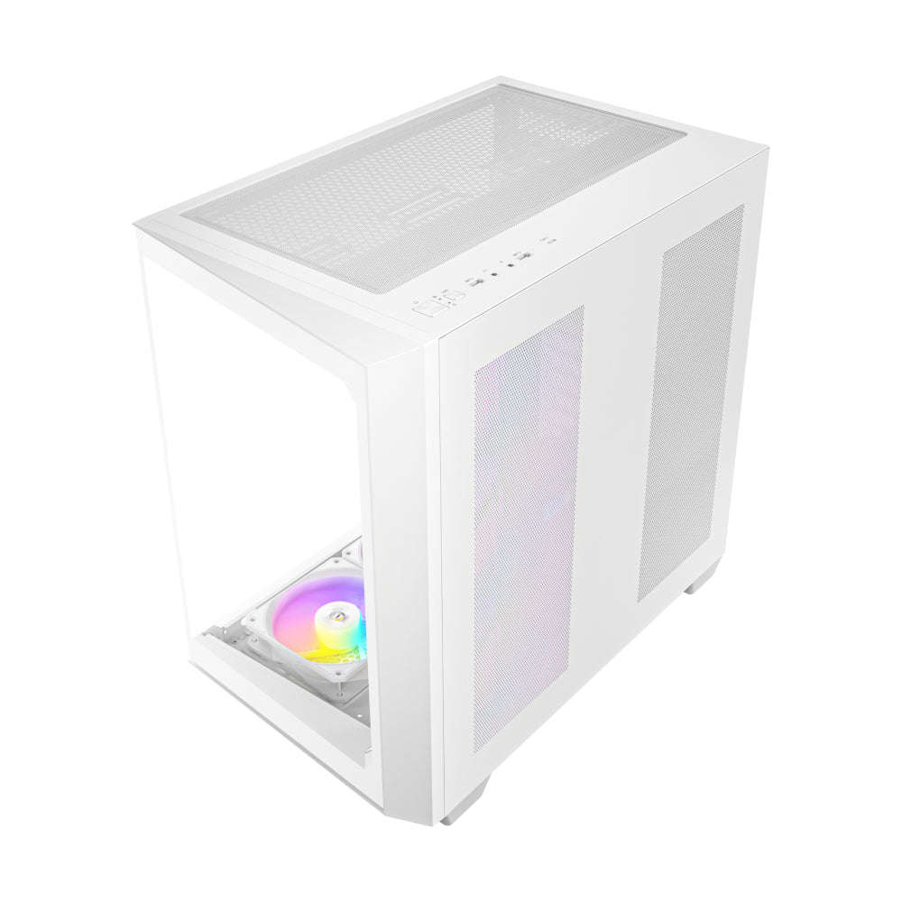 Antec C5 ARGB ATX Dual Mid Tower Gaming Chassis  White