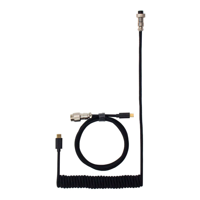 Keychron Coiled Aviator Cable Black/Straight