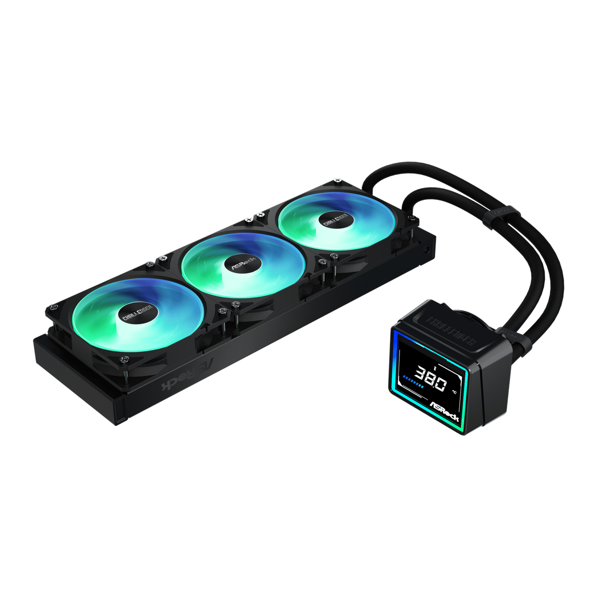 Asrock Challenger 360 Digital Aio Liquid Cooler Black