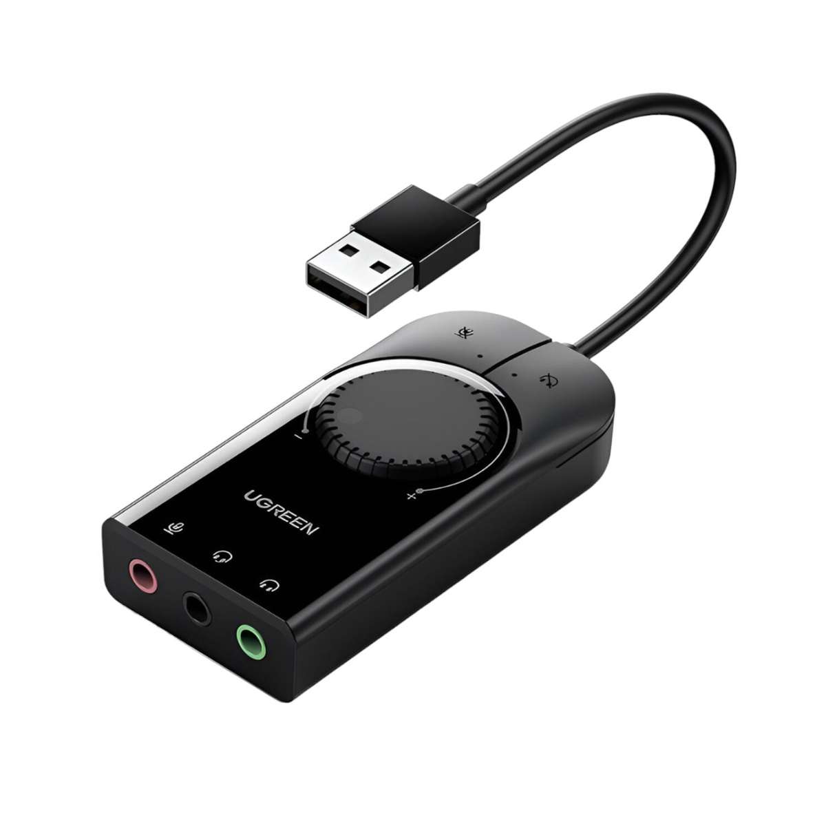 Ugreen Usb-A To 3.5MM External Stereo Sound Adapter Black