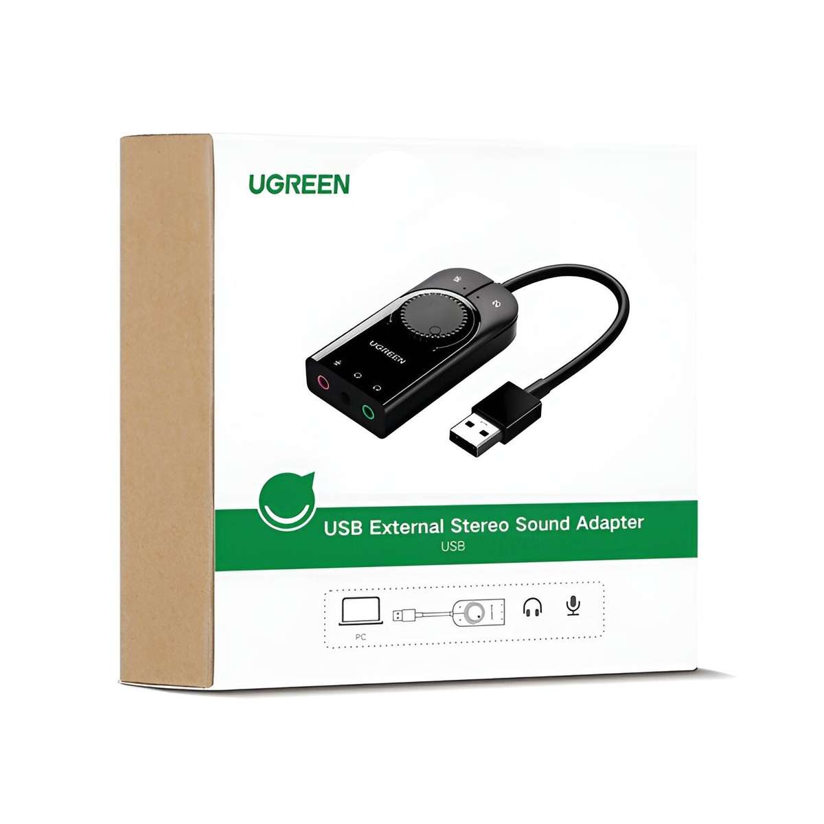 Ugreen Usb-A To 3.5MM External Stereo Sound Adapter Black